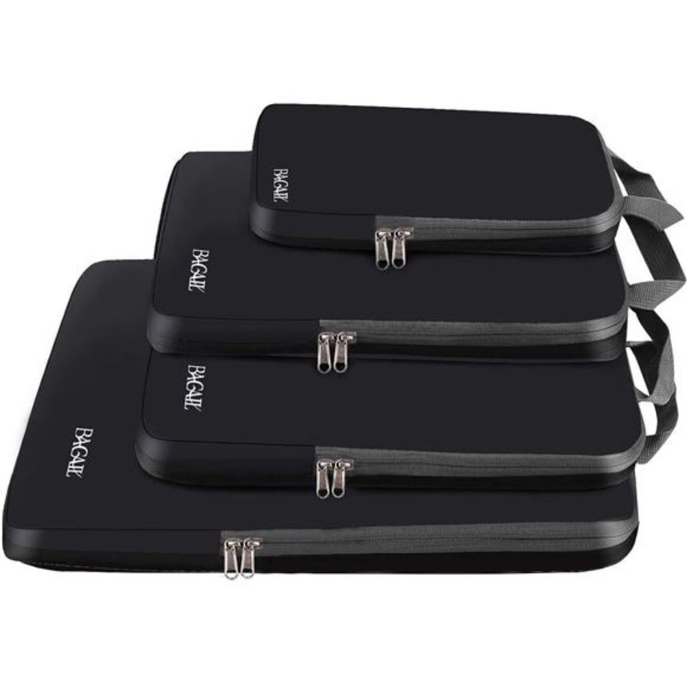 4 Pack  Compression Packing Cubes Travel Accessories Expandable Organizers